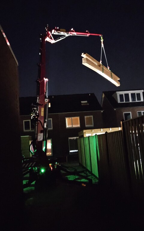 Plaatsen prefab overkapping 2